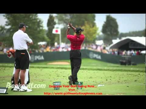 Tiger Woods Golf Swing (Side and Back) @ 2009 US PGA