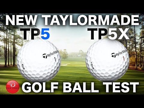 NEW TAYLORMADE TP5 & TP5X GOLF BALL TEST