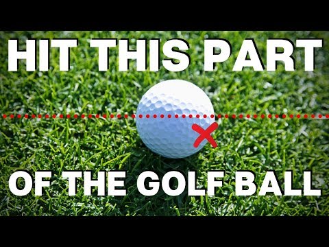 YOU SHOULD BE HITTING THIS PART OF THE GOLF BALL