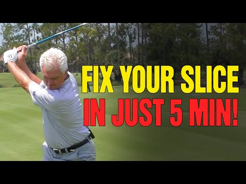 Indoor Golf Drills To Fix Slice With Your Driver [IN JUST 5 MINUTES!!]