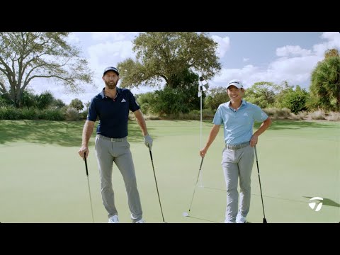 Dustin Johnson VS. Collin Morikawa 2-Club Challenge | TaylorMade Golf