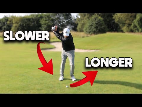 Swing SLOWER but hit the golf ball FURTHER!!! All the best players do THIS