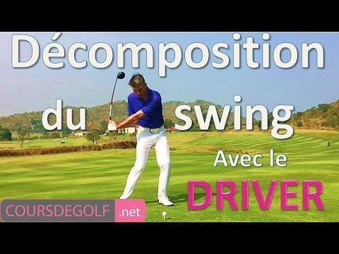 Décomposition du swing avec le driver. Cours de golf gratuit proposé par Renaud Poupard