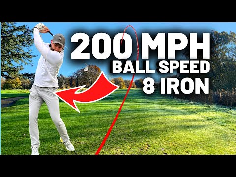 WE HIT 8 IRON 220 YARDS IMPOSSIBLE? (200 MPH BALL SPEED)