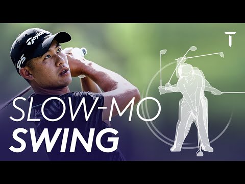 Collin Morikawa's golf swing in Slow Motion