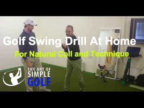 Golf Swing Drill at Home for Natural Coil and Technique