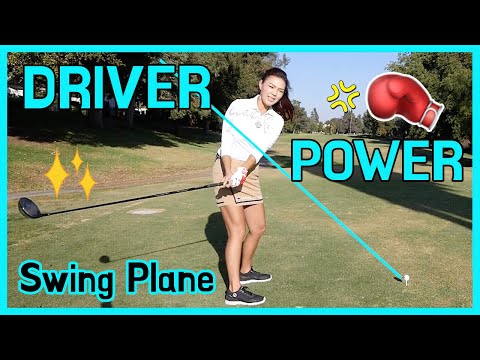 Driver Power [Smash Factor: Swing Plane] | Golf with Aimee