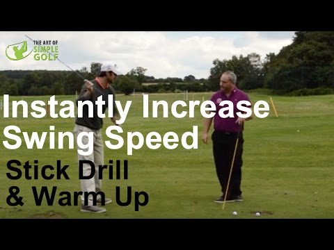 Increase Golf Swing Speed: Simple Stick Drill For Warm Up And Practice