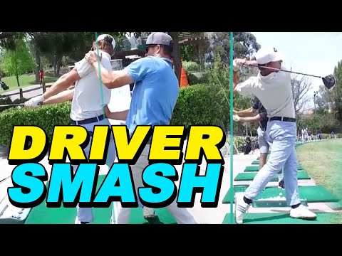 ZERO Tilt DRIVER SMASH Golf Swing
