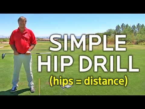 SIMPLE GOLF HIP TURN DRILL TO GET MORE DISTANCE