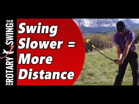 Swing Slower for More Distance in Golf