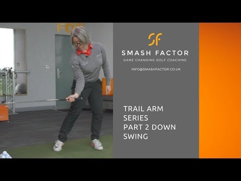 What your trail elbow should do on GOLF DOWN SWING