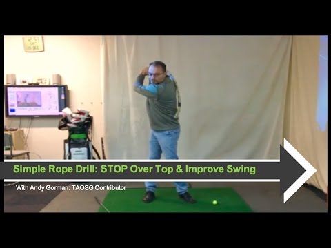 Your Golf Swing Needs This Rope Drill: Improve Speed, Rhythm & Stop Coming Over The Top