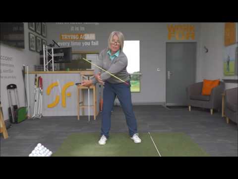 Golf swing arm rotation, part 1. Correct golf swing take away body and arm movement