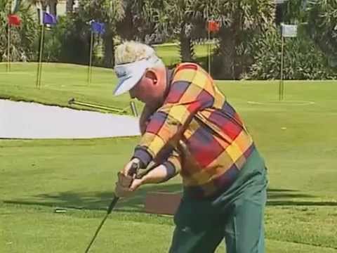 Moe Norman shows his Master Move, Vertical Drop, Coin Drill. Golf swing instruction