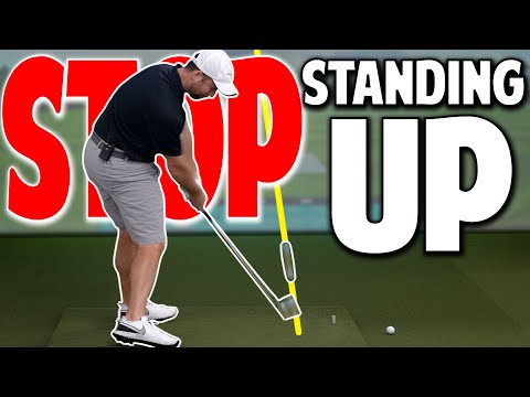 2 Tips To Transform Your Golf Swing | Stop Standing Up Drill