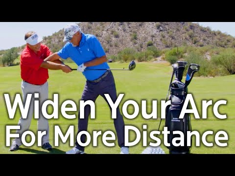 A Wide Golf Swing Arc Gives You More Distance