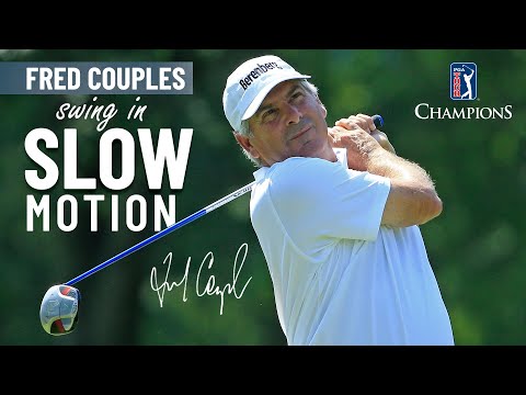Fred Couples swing in slow motion (every angle)