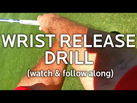 GOLF WRIST RELEASE DRILL FOR MORE CLUBHEAD SPEED