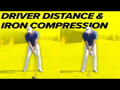 IRON vs DRIVER SWING – Driver Distance + Iron Compression!