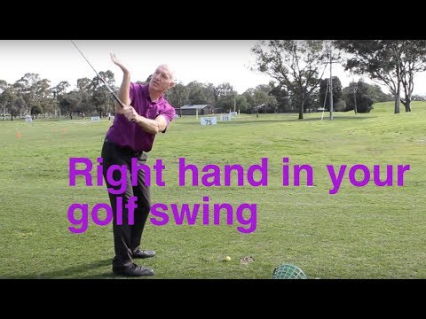 Right hand use during your swing