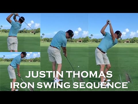 Justin Thomas Iron Swing Sequence-Slow Motion