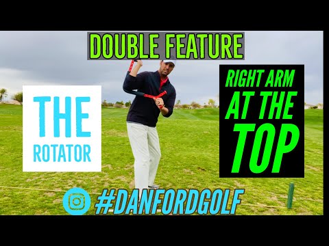 RIGHT ARM IN THE BACKSWING | TOP OF SWING|| THE ROTATOR PRODUCT REVIEW