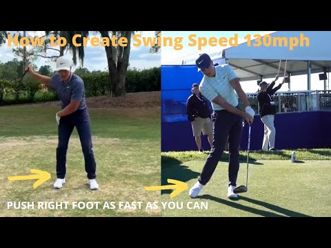 Cameron Champ Drill – Driver Swing Speed 130mph – Push Right Foot as Fast as You Can