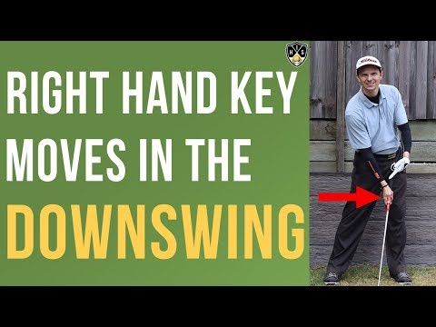 How The Right Hand Moves In The Golf Downswing ➜ Impact