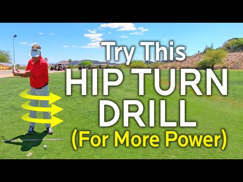 TRY THIS GOLF HIP TURN DRILL TO GET POWER