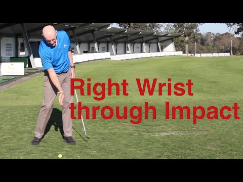 Right wrist through impact