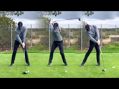 Rory Mcilroy Golf Swing – Driver Swing Face On – 2022 Slow Motion
