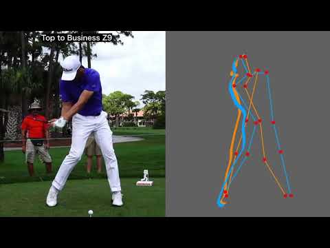 Verifying the perfect swing of Justin Thomas in skeletal model and silhouette(日本語字幕)