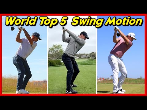 Various Swing & Slow Motions of PGA Top 5 2022