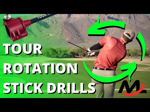 ROTATE With These Golf Swing Drills | Tour Rotation Stick Training Aid