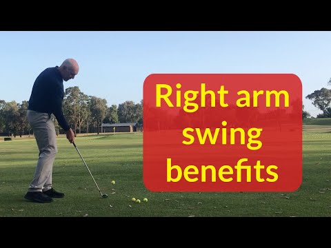 Right arm golf swing