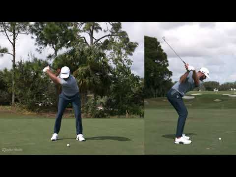 Dustin Johnson Mid-Iron Swing in SUPER Slow Motion | TaylorMade Golf
