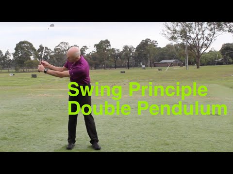 Golf swing like double pendulum