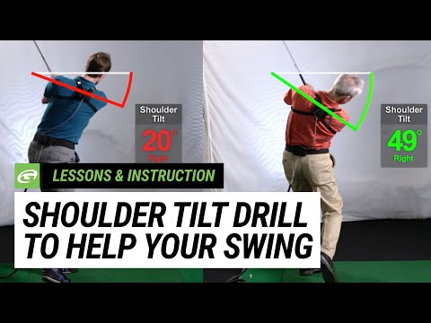 Hit Further and More Consistently using this Shoulder Tilt Drill