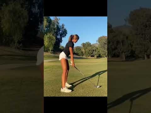 Golf swing slow motion woman | Juju swing Golf | Golf swing Basics #golf Shorts #golfswing Golf 2022