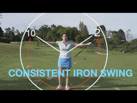 The 10 to 2 Iron Swing – Golf with Michele Low