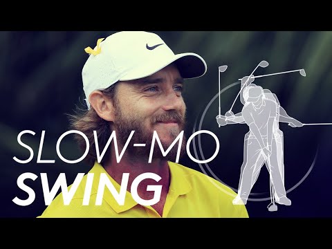 Tommy Fleetwood's golf swing in Slow Motion
