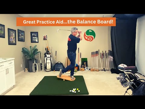 Great Golf Swing Aid To Instantly Improve Your Game! The Balance Board!