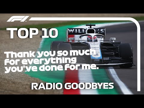 Top 10 F1 Radio Goodbyes