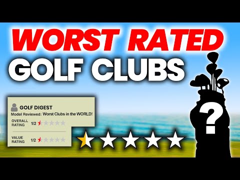 WORST RATED GOLF CLUBS EVER MADE  DRIVER IRONS PUTTER.