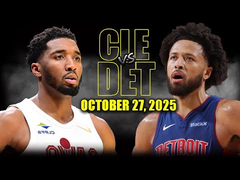 Cleveland Cavaliers vs Detroit Pistons Full Game Highlights – October 27, 2025 | NBA Season Cleveland Cavaliers vs Detroit Pistons Full Game Highlights – October 27, 2025 | NBA Season