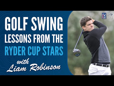 Liam Robinson with Golf Swing Lessons from the Ryder Cup Stars
